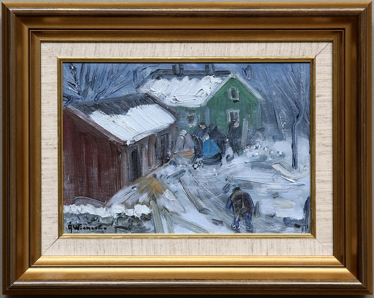 ÅKE WICKSTRÖM. Olja på duk. Signerad.