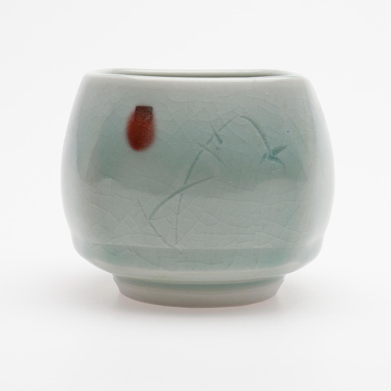 JOHN MATHIESON (FÖDD 1946). CHAWAN, GLAZED PORCELAIN.