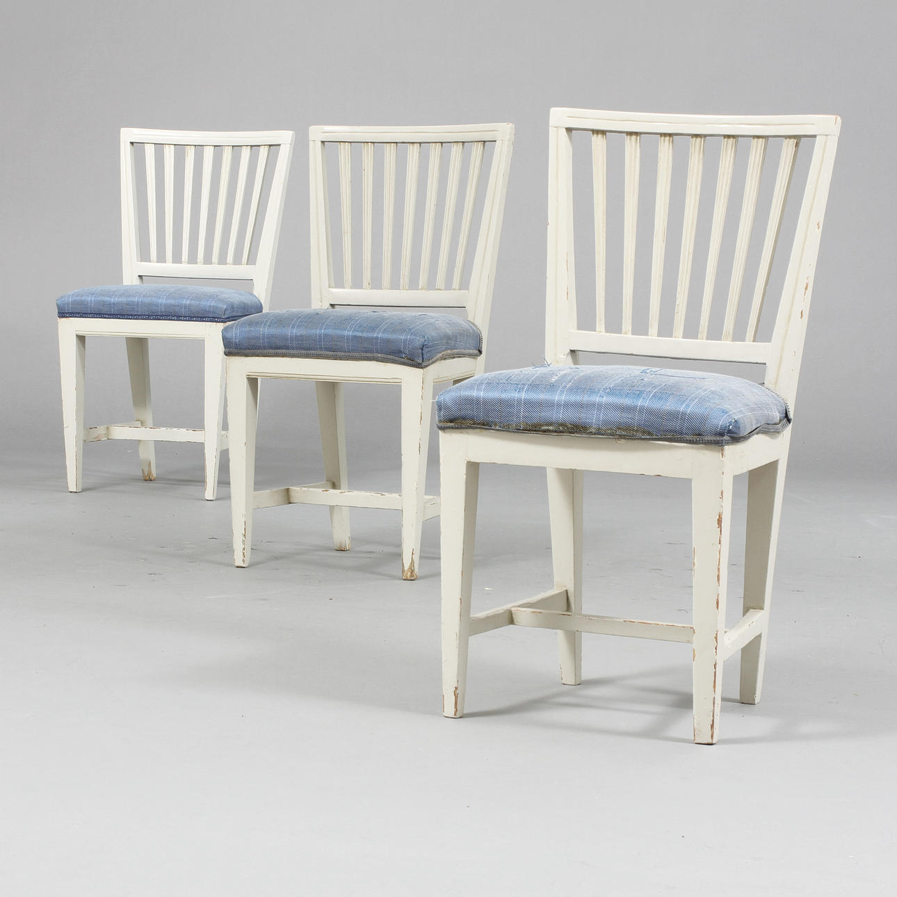 STOLAR, 3 st, sengustavianska provinsarbeten, tidigt 1800-tal.