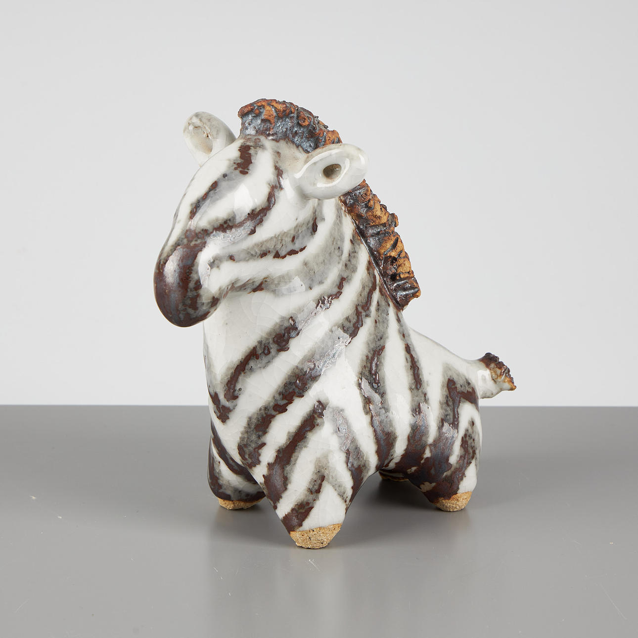TAISTO KAASINEN, zebra, keramikfigur, Arabia. Keramik & Porslin