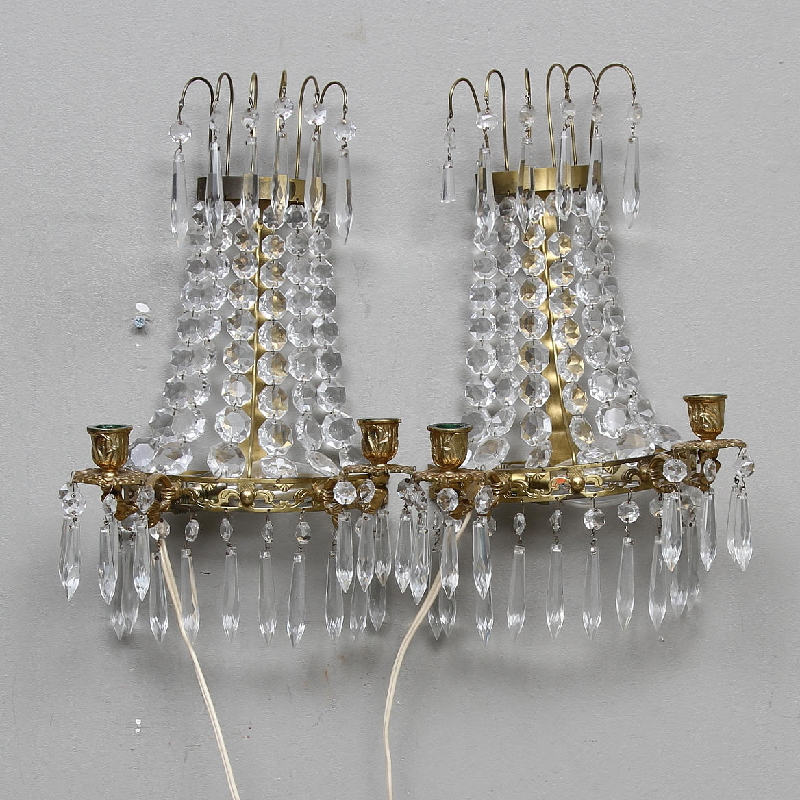 LJUSLAMPETTER, ett par, 1900-tal.