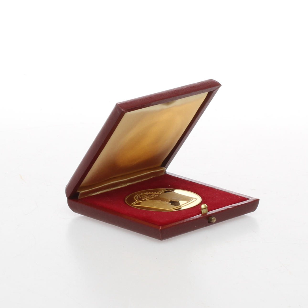 JUBILEUMSMEDALJ, 18 k guld, vik 49,7 gram, Carl XVI Gustaf och Silvia, 19 Juni 1976, Stockholm.