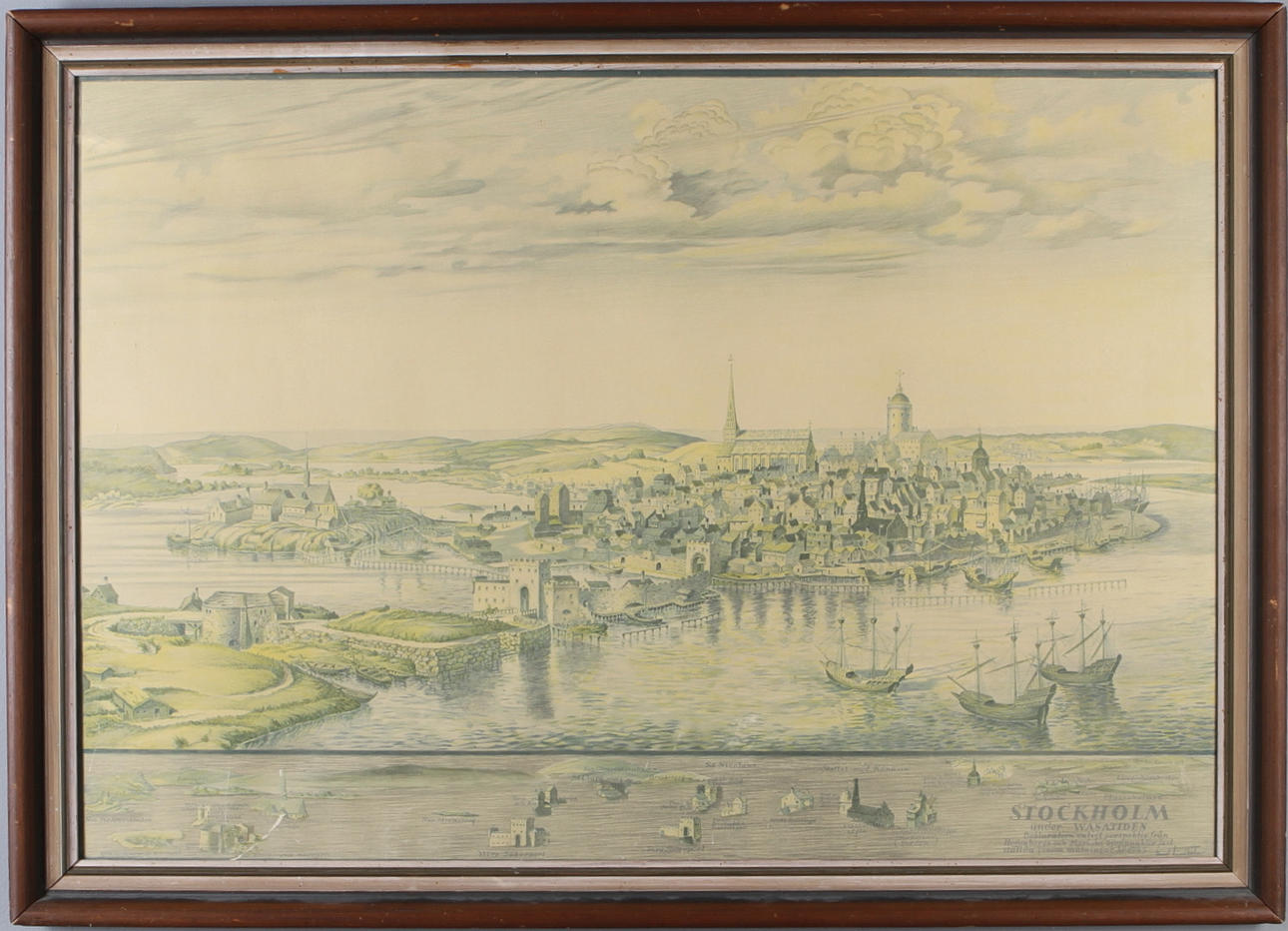 PLANSCH,"Stockholm under Wasatiden", Lindholm.