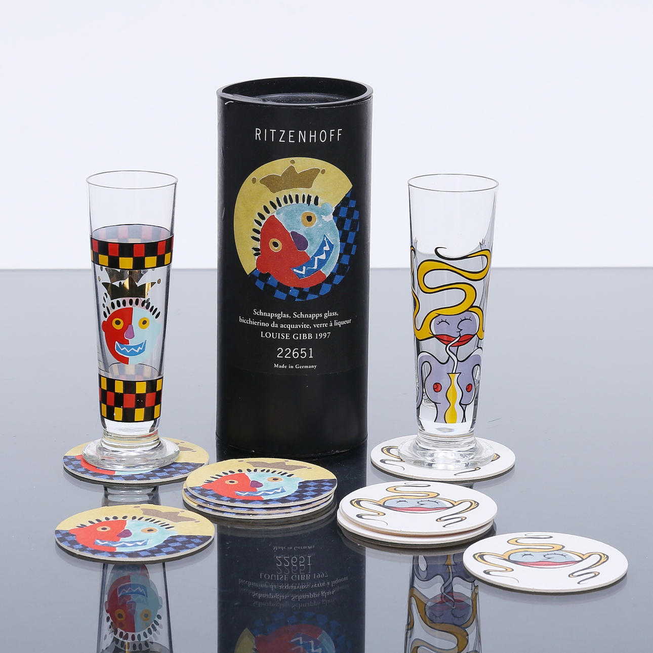 SNAP GLASS, 2 pcs, Ritzenhoff Louise Gibb.