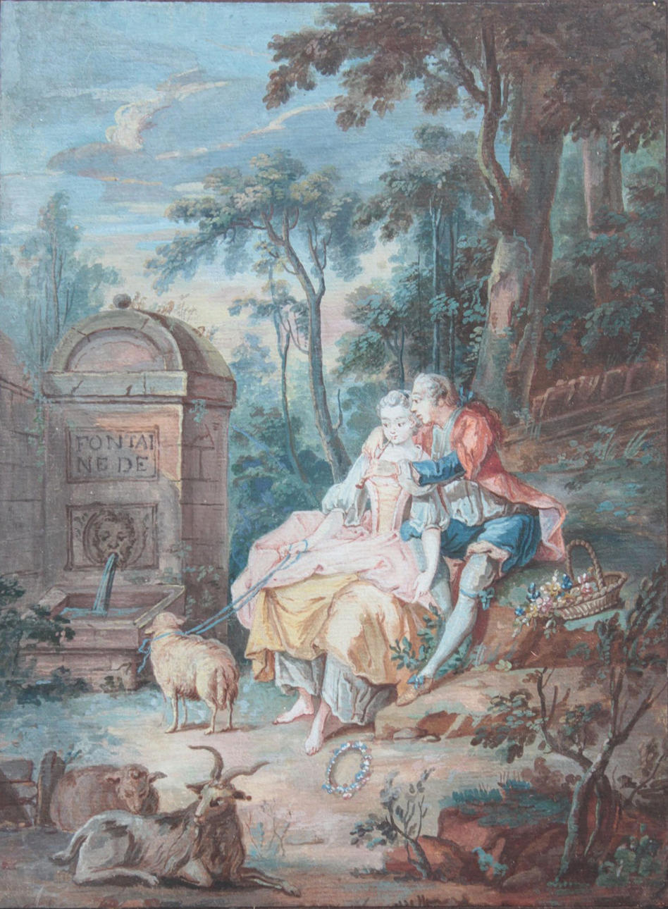 FRANSK KONSTNÄR i slutet av 1700-talet århundrade.