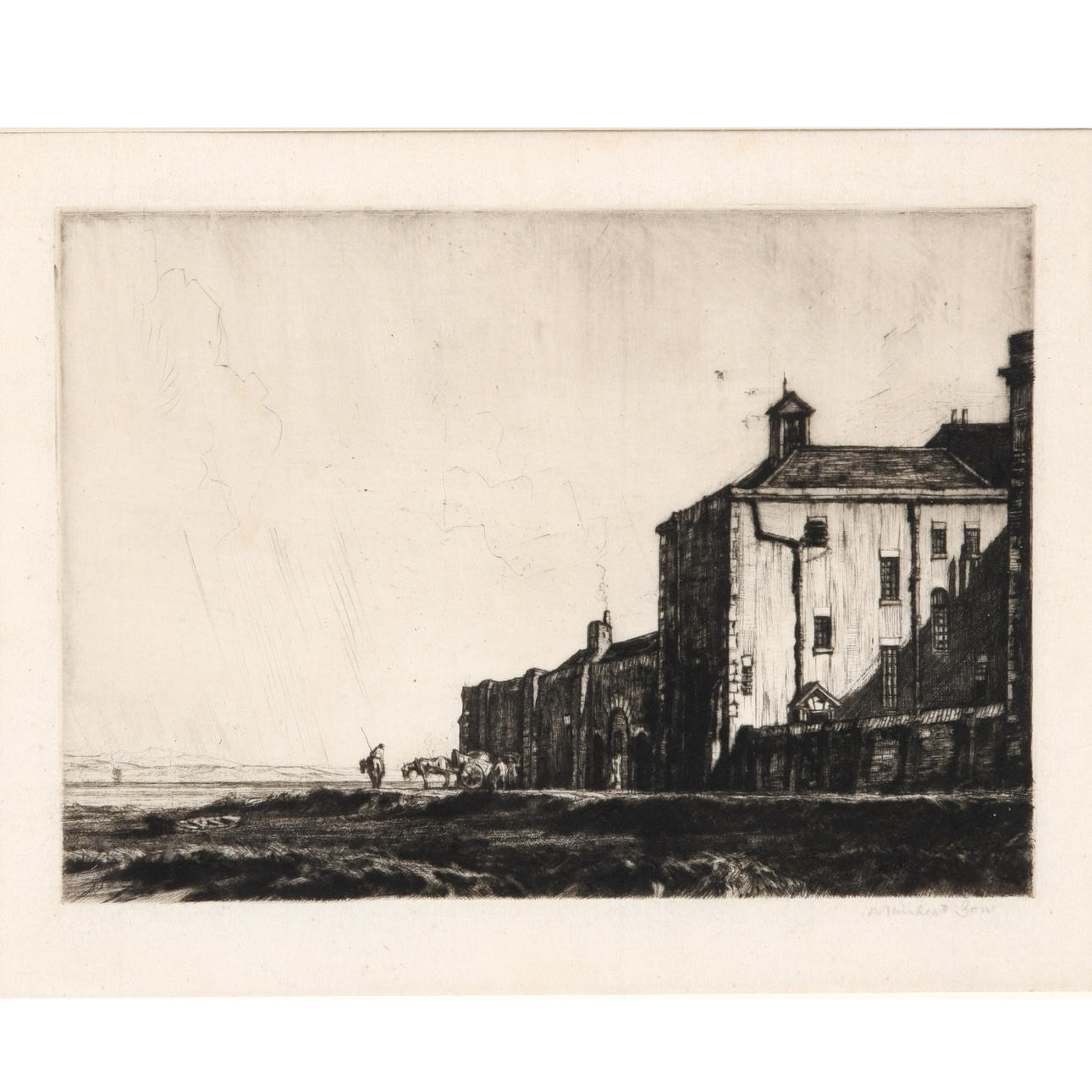 SIR MUIRHEAD BONE (1876-1953). AYR PRISON (Campbell Dodgson 179).