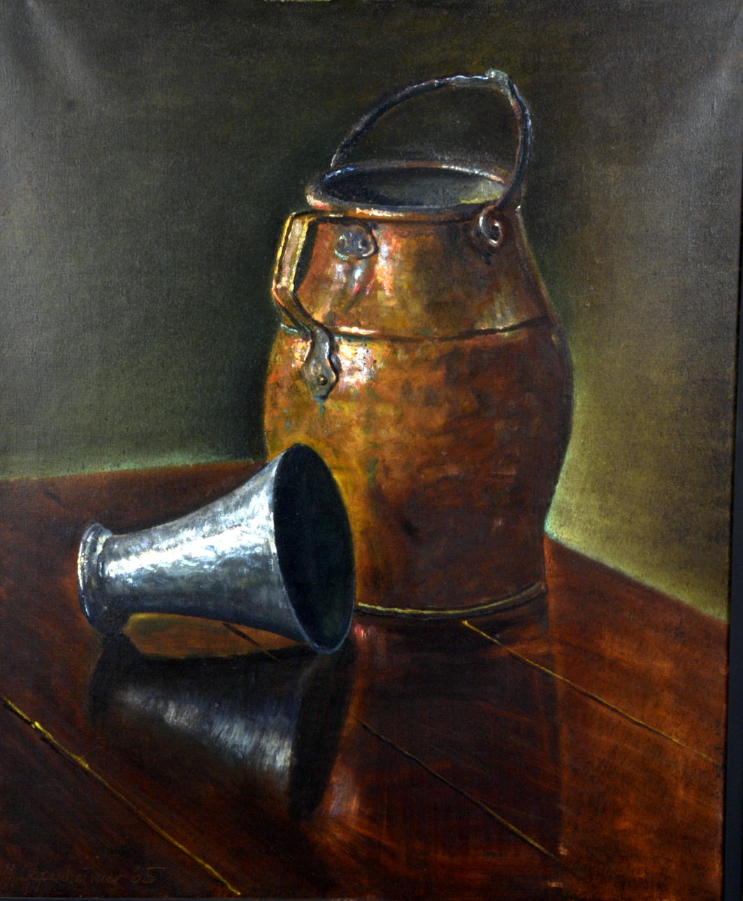 JOHNNY OPPENHEIMER. Olja på duk.