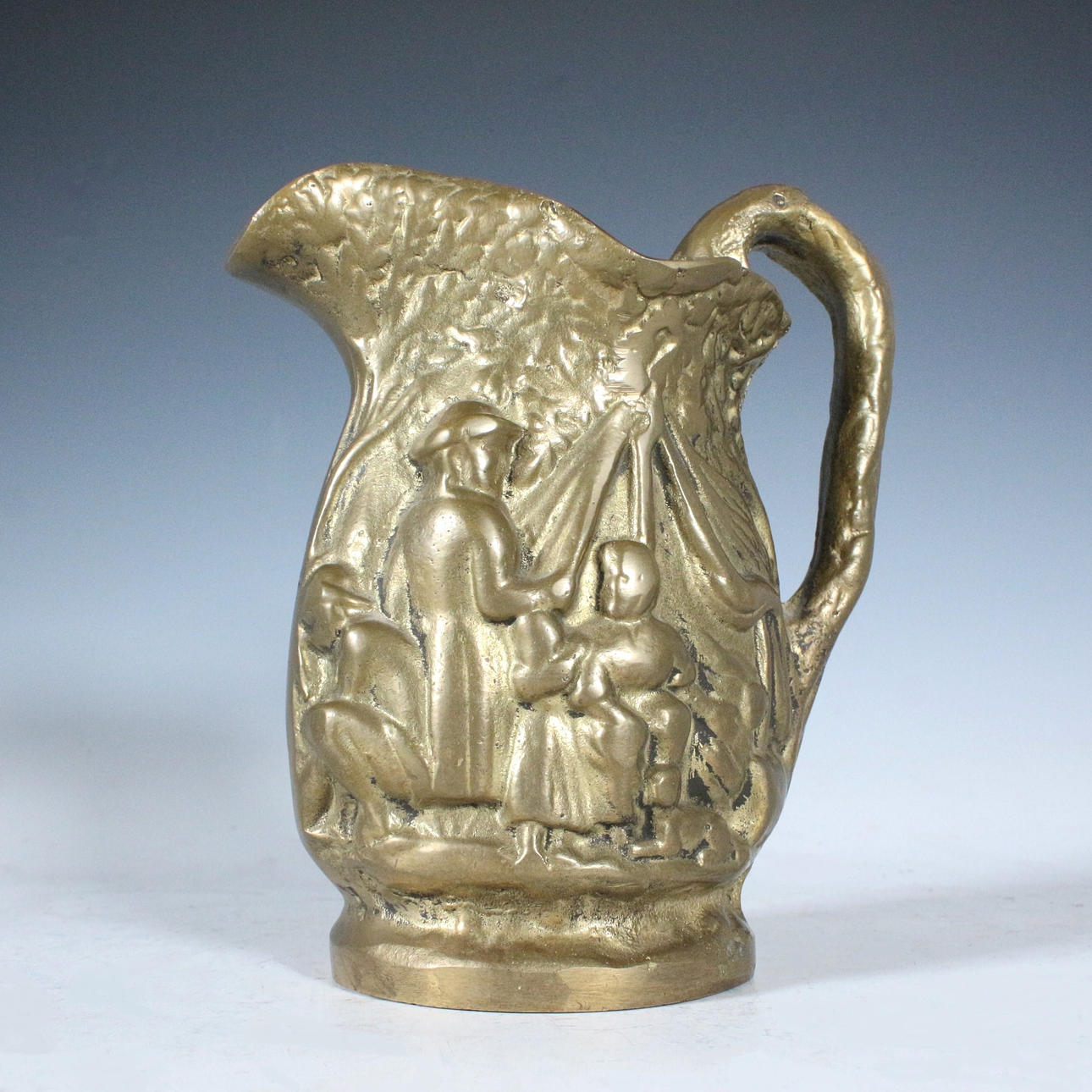 GUILD CRAFTS. 'Antique' collection, jug, bronze, with certificate.