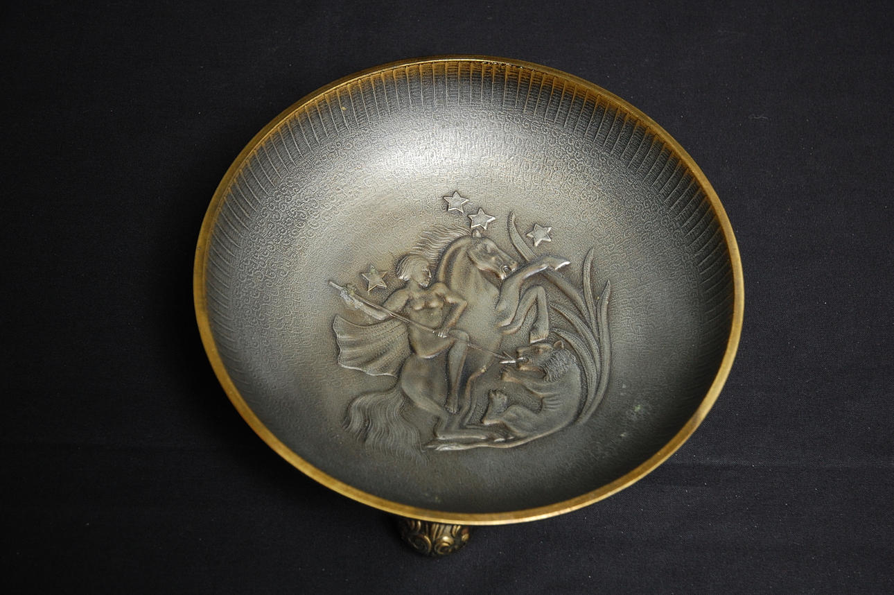 SKÅL med glasinsats, Stjärnmetall 1930-tal.