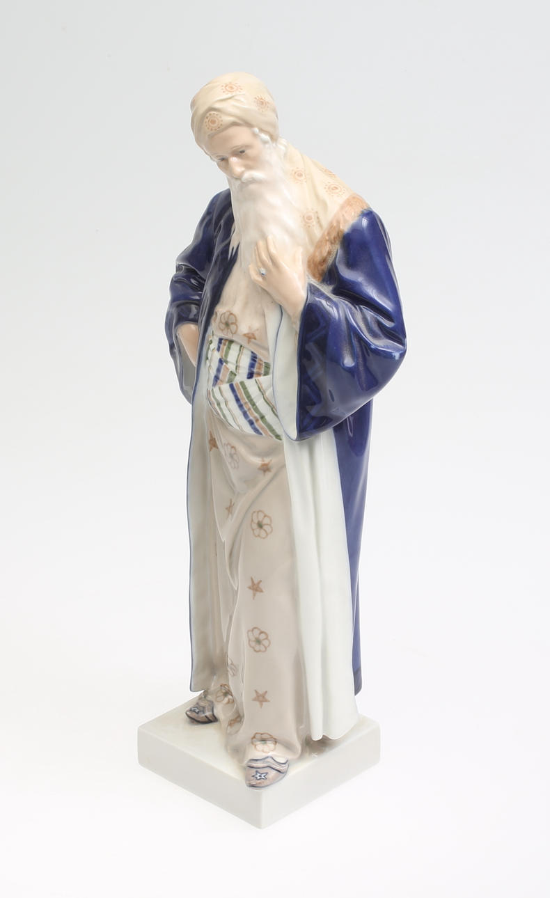 Figurin, Porslin, Royal Copenhagen, "Nathan den vise", 1900-tal.