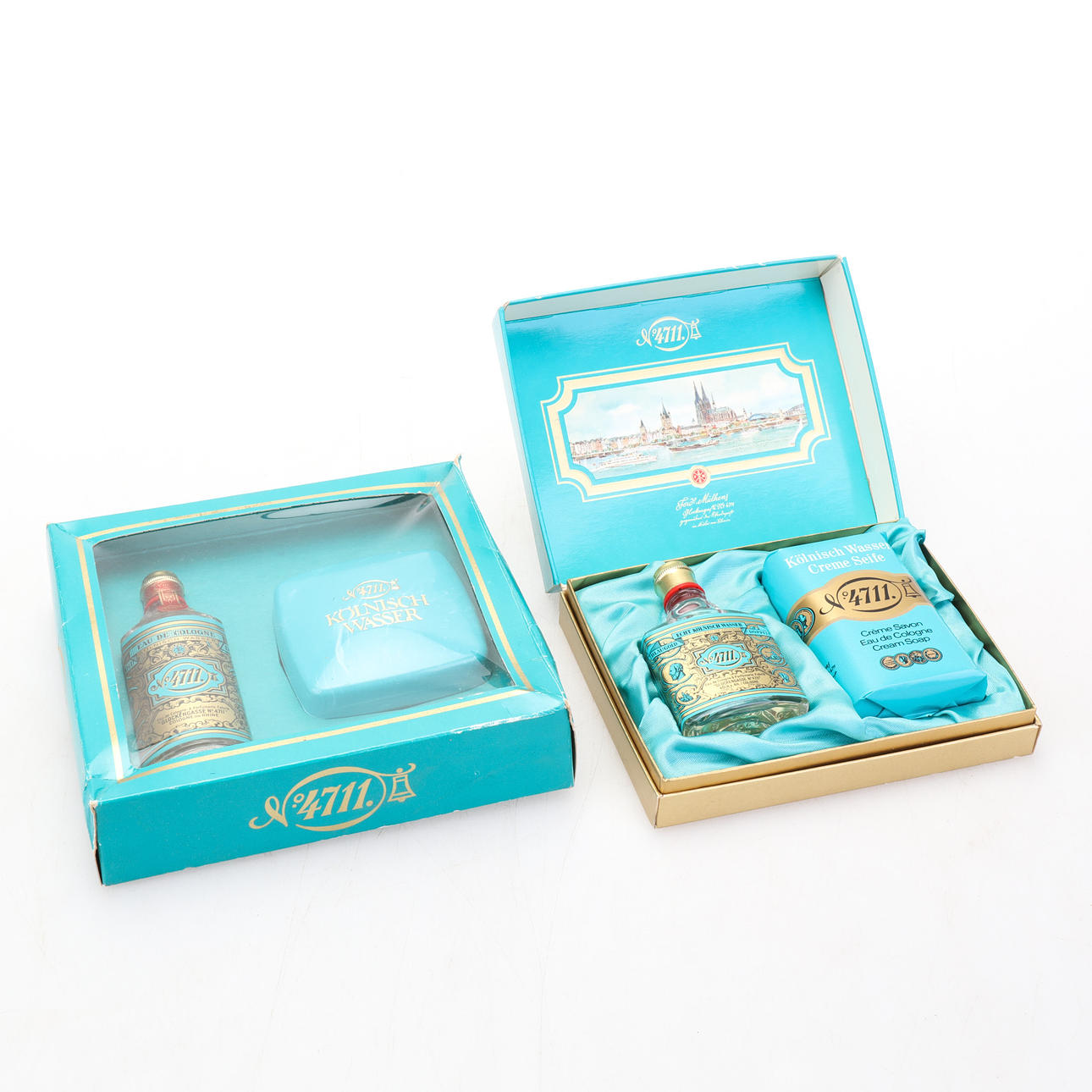 PERFUME, two perfume bottles, set, 4711, echt kölnischer wasser, eau de colonge, unopened.