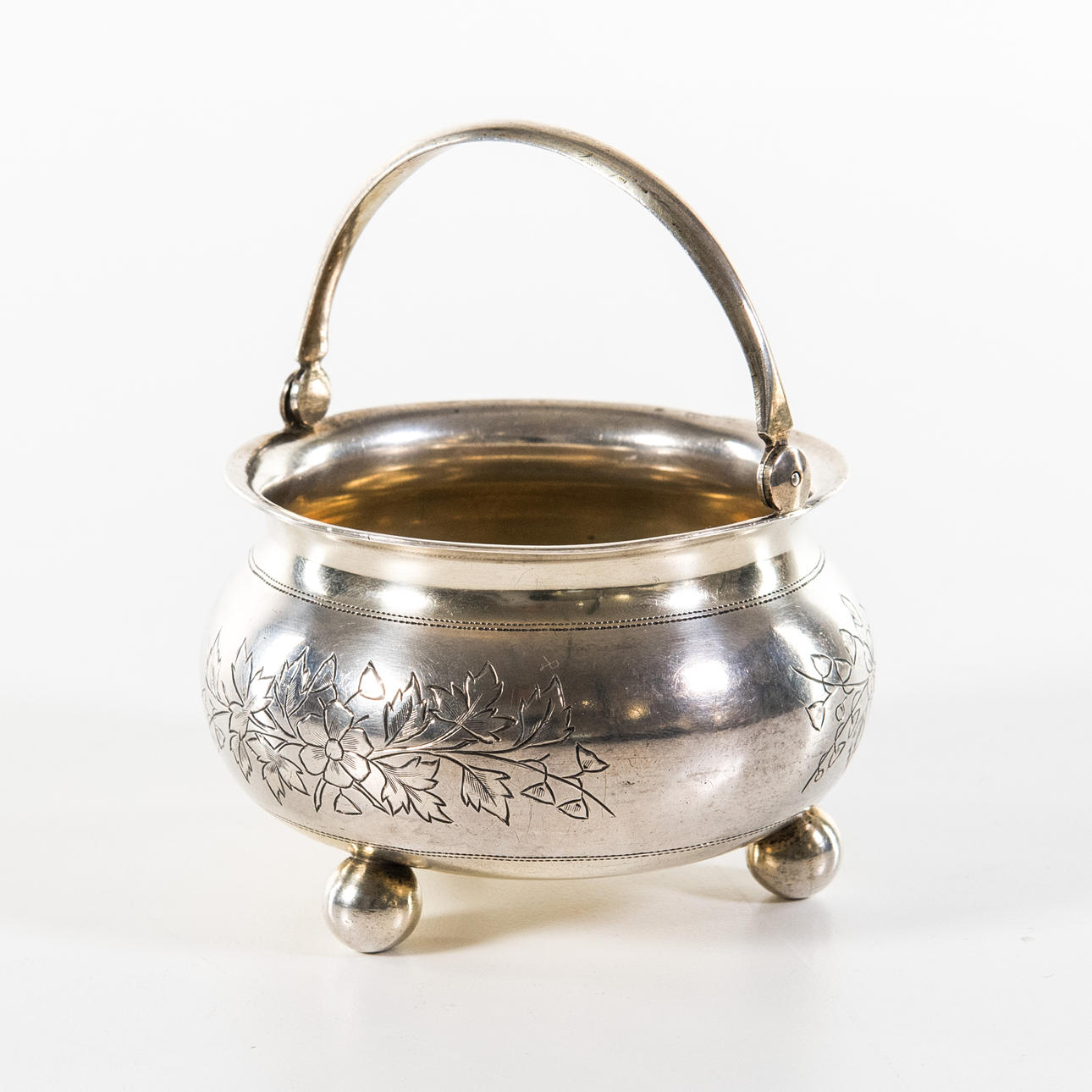 VENÄLÄINEN SOKERIKULHO, hopea.