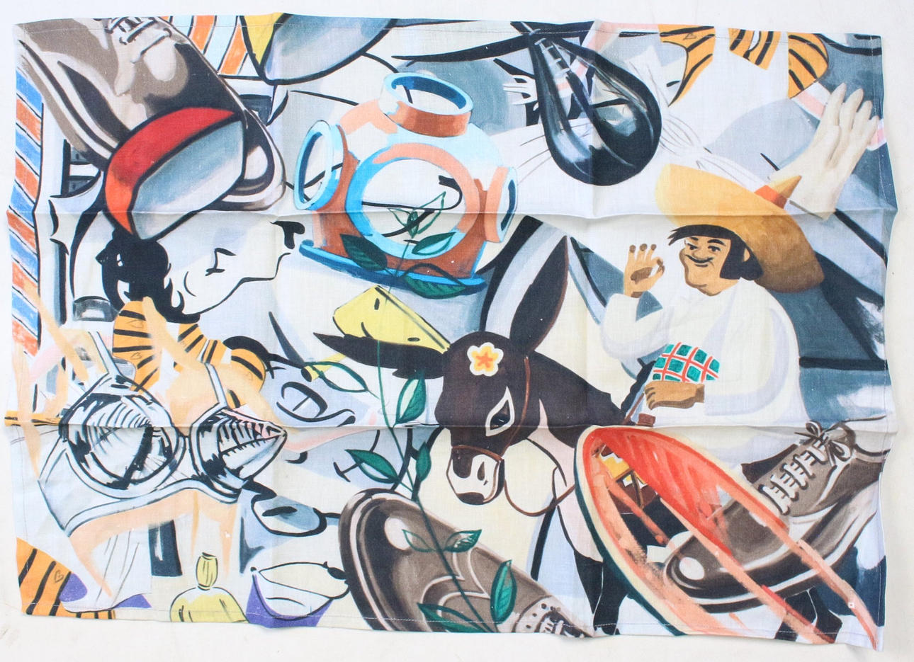 DAVID SALLE. 'Latin Rhythms' håndklæde.