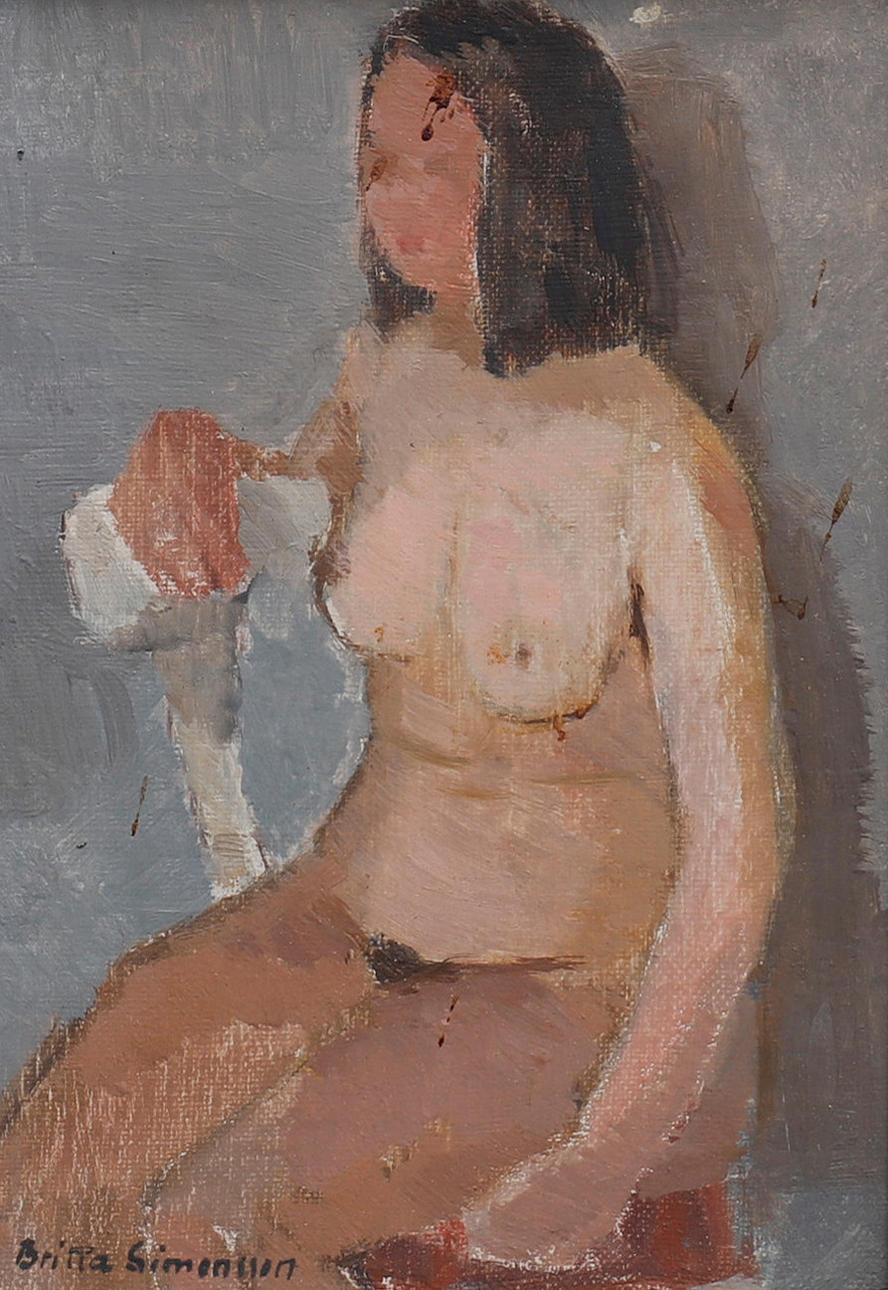 BRITTA SIMONSSON (1911-1993). "SITTING MODEL".