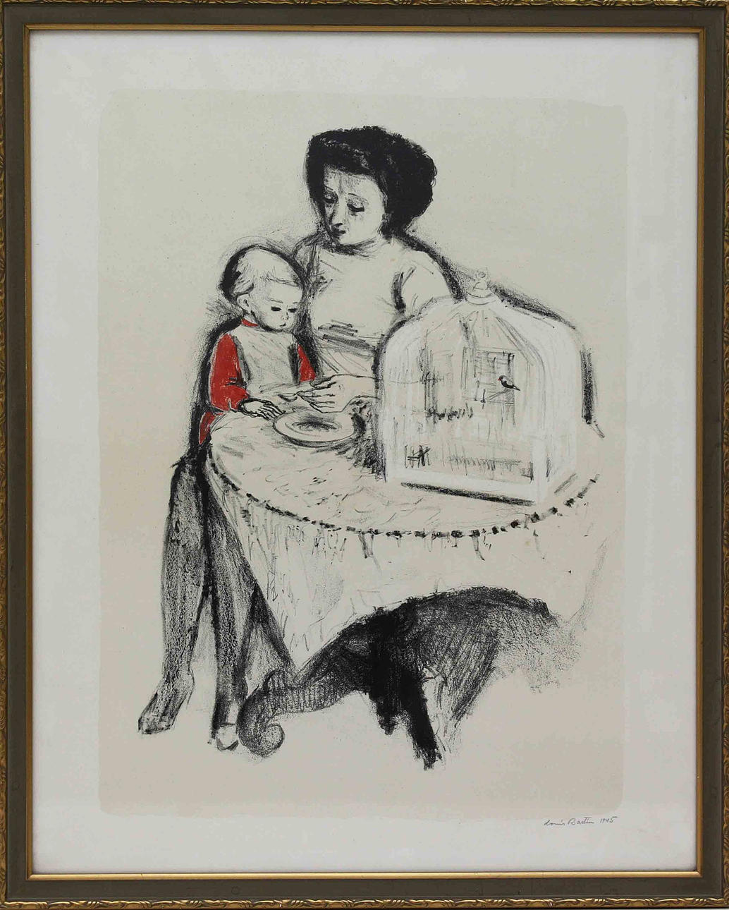 Parti konst (5). Div. tekniker. Bl.a. Einar Forseth och Louis Bastin.