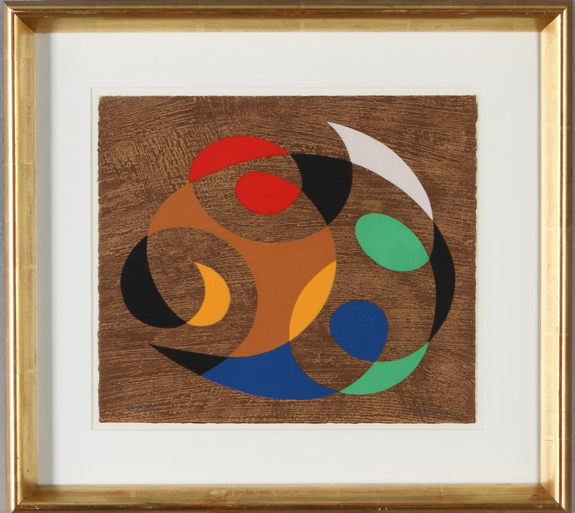 PIERRE OLOFSSON. Komposition, färglitografi, signerad samt numrerad 157/199.