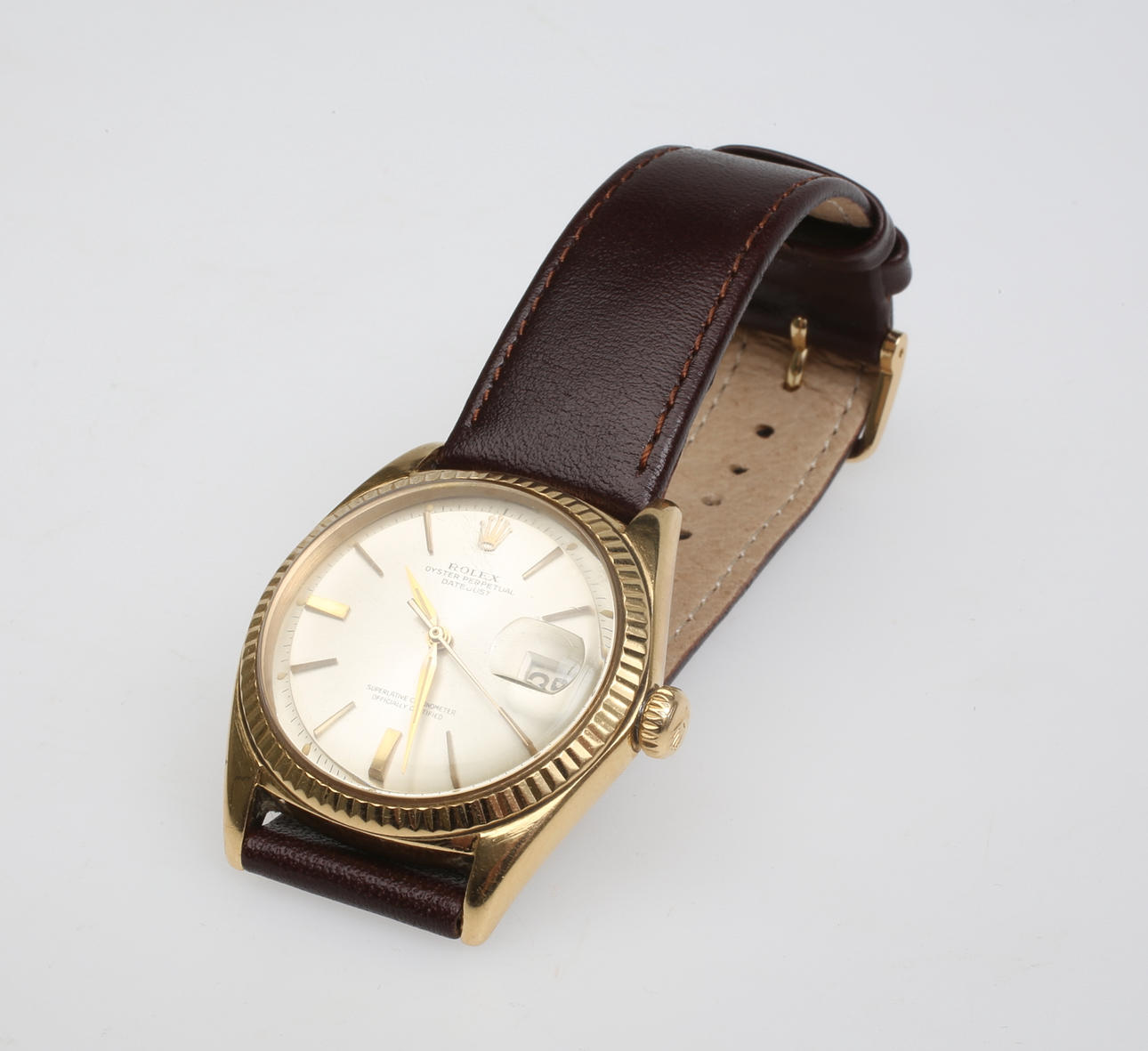 ROLEXKLOCKA, Oystar Perpetual Datejust, 1954, Guld 18 karat.