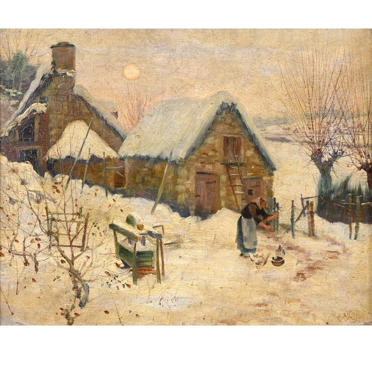 EDOUARD FREDERICK ERTZ (AMERICAN, 1862-1954). MIDWINTER, POIGNY.