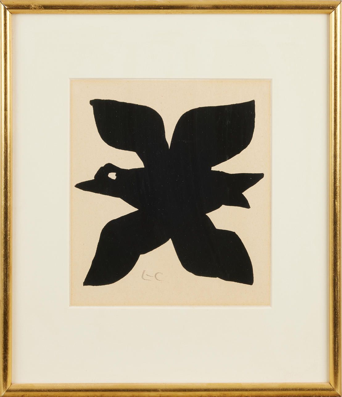 LE CORBUSIER (1887-1965): Bird, monogram signed, serigraph.