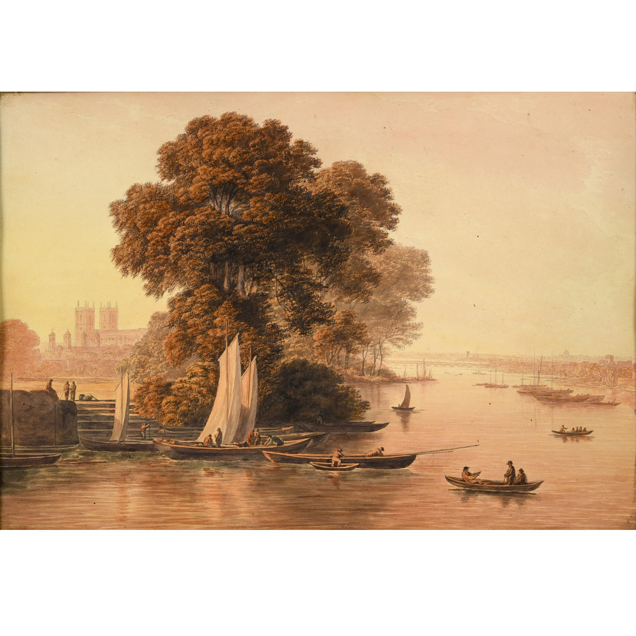 JOHN GLOVER (1767-1849). THE POOL OF WESTMINSTER.