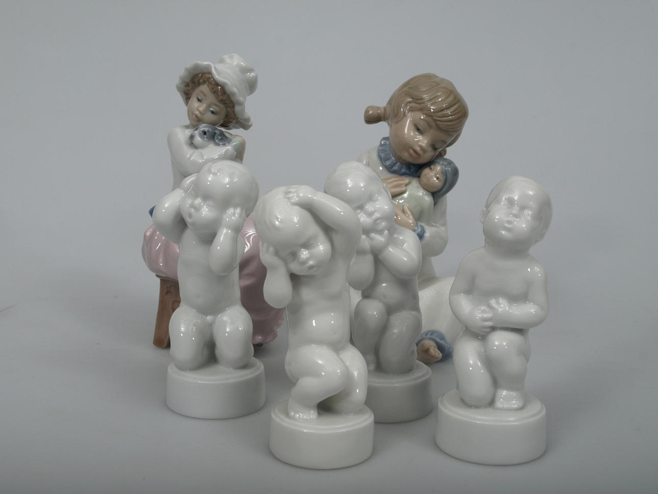 PARTI FIGURINER, porslin, 6 stycken, bland annat Bing&Gröndahl.