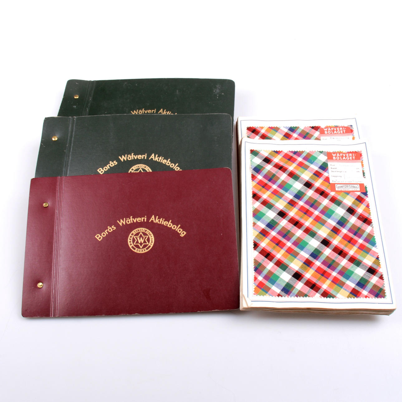 TYGPROVER, 5 kataloger, Borås Wäfveri Aktiebolag.