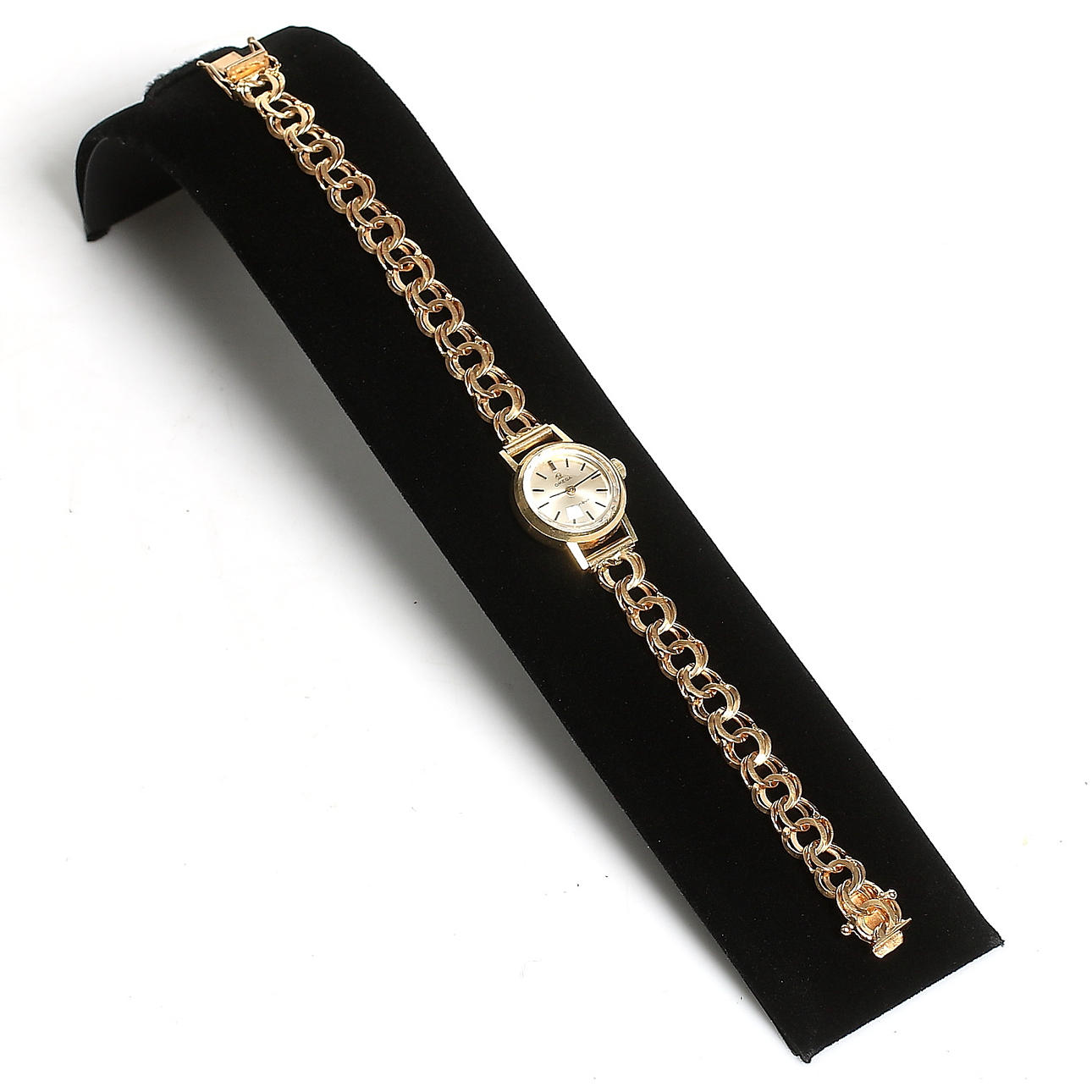 ARMBANDSUR, 18k guld, Omega Genèver. 1900-talets mitt.