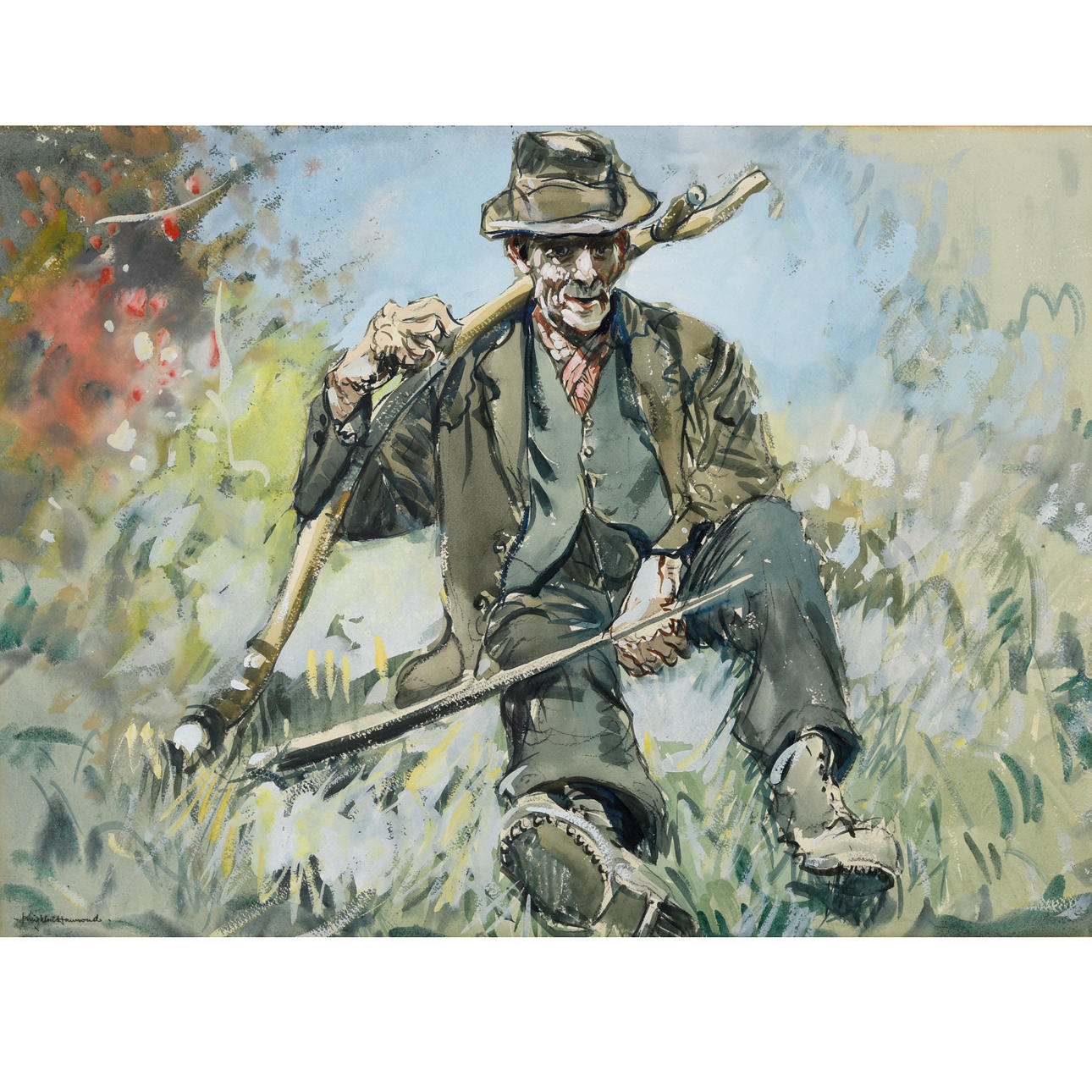 ARTHUR HENRY KNIGHTON HAMMOND (1875-1970). THE OLD COUNTRYMAN.