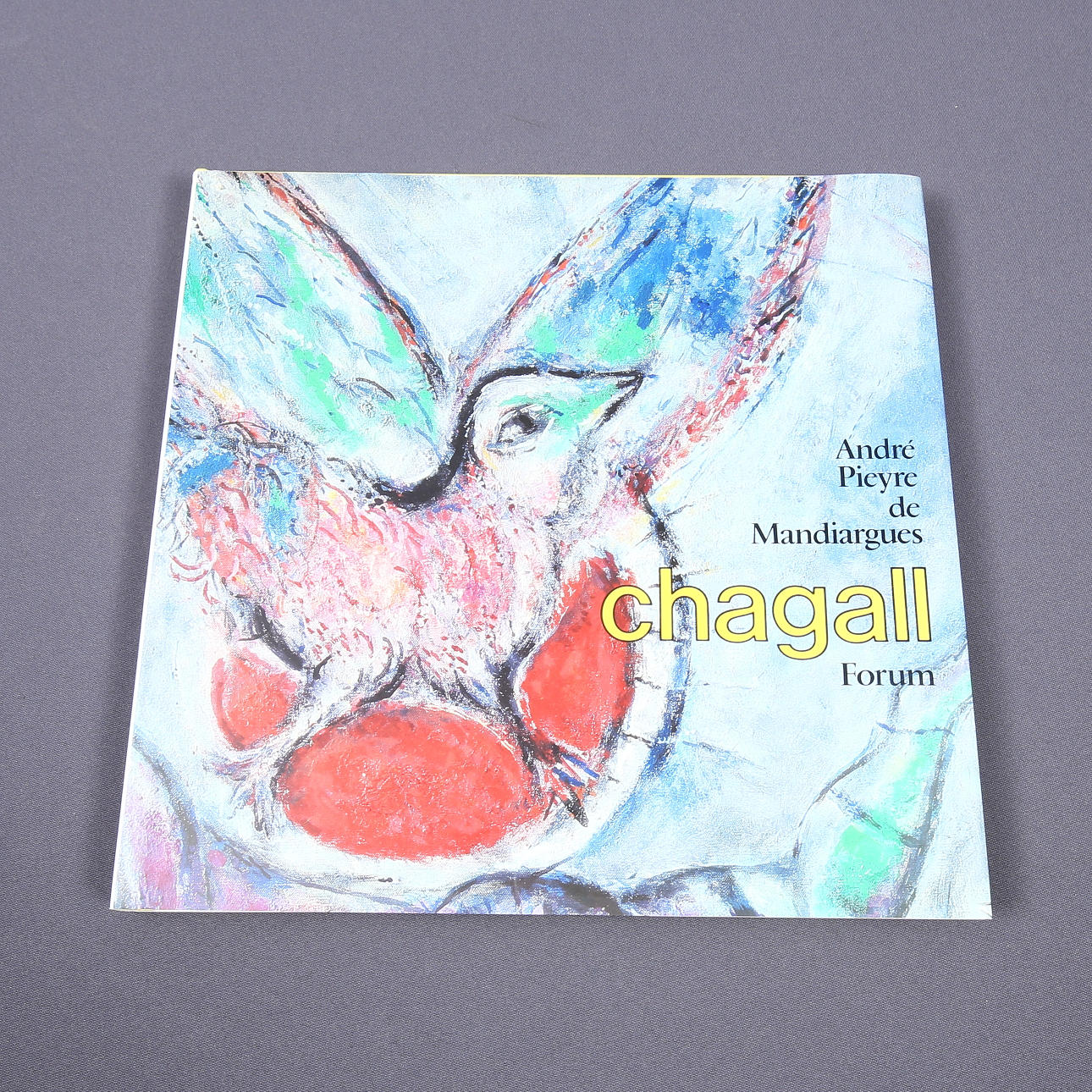 MARC CHAGALL, Buch mit Lithographie, André Pieyre de Mandiargues, Forum.