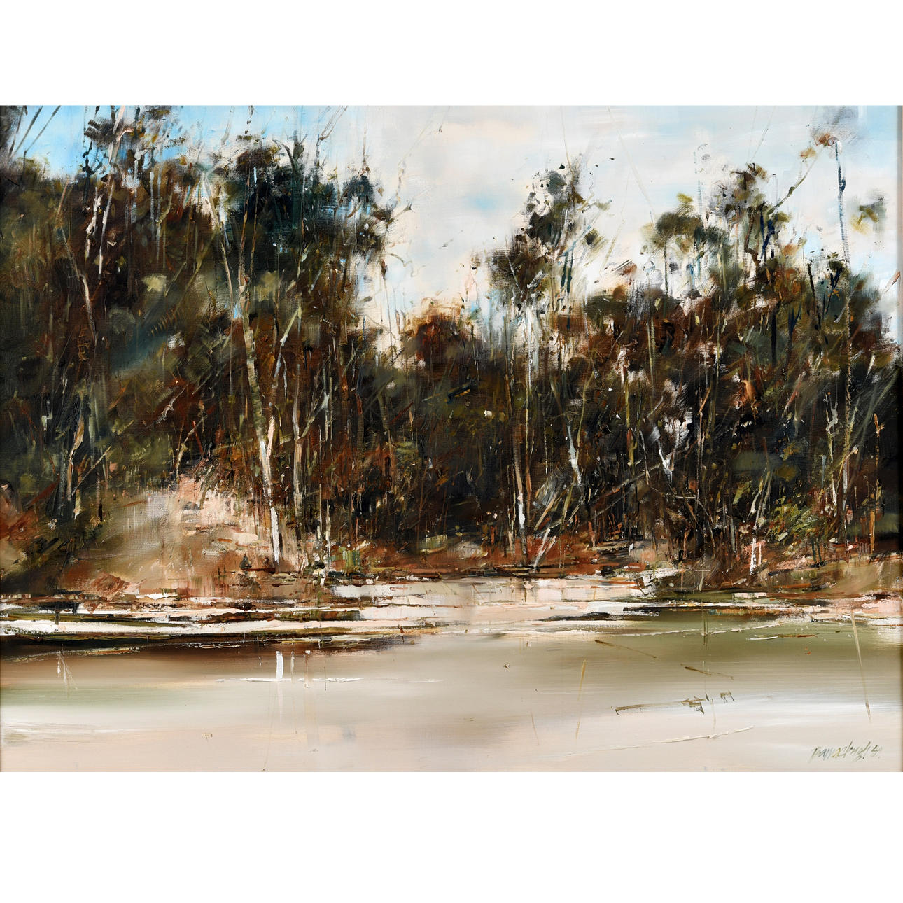 PETER BARRACLOUGH (B.1938/9). LOW TIDE, CAM RIVER.