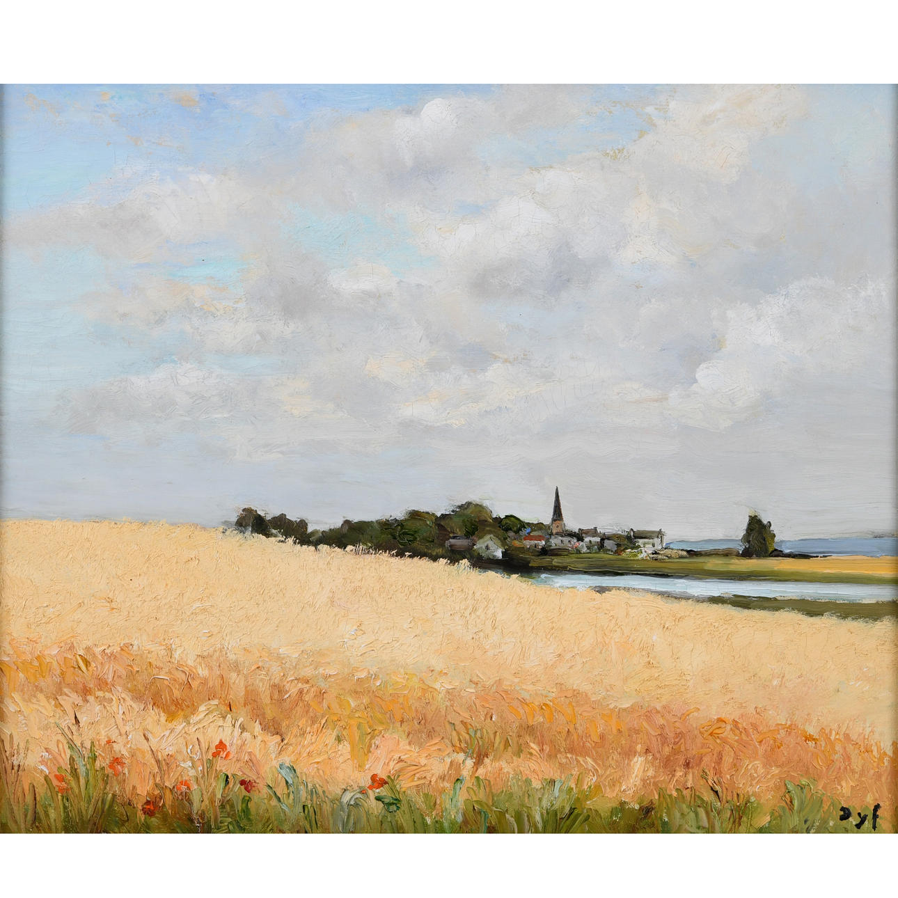 MARCEL DYF  (1899-1985). BLES AU HEZO.