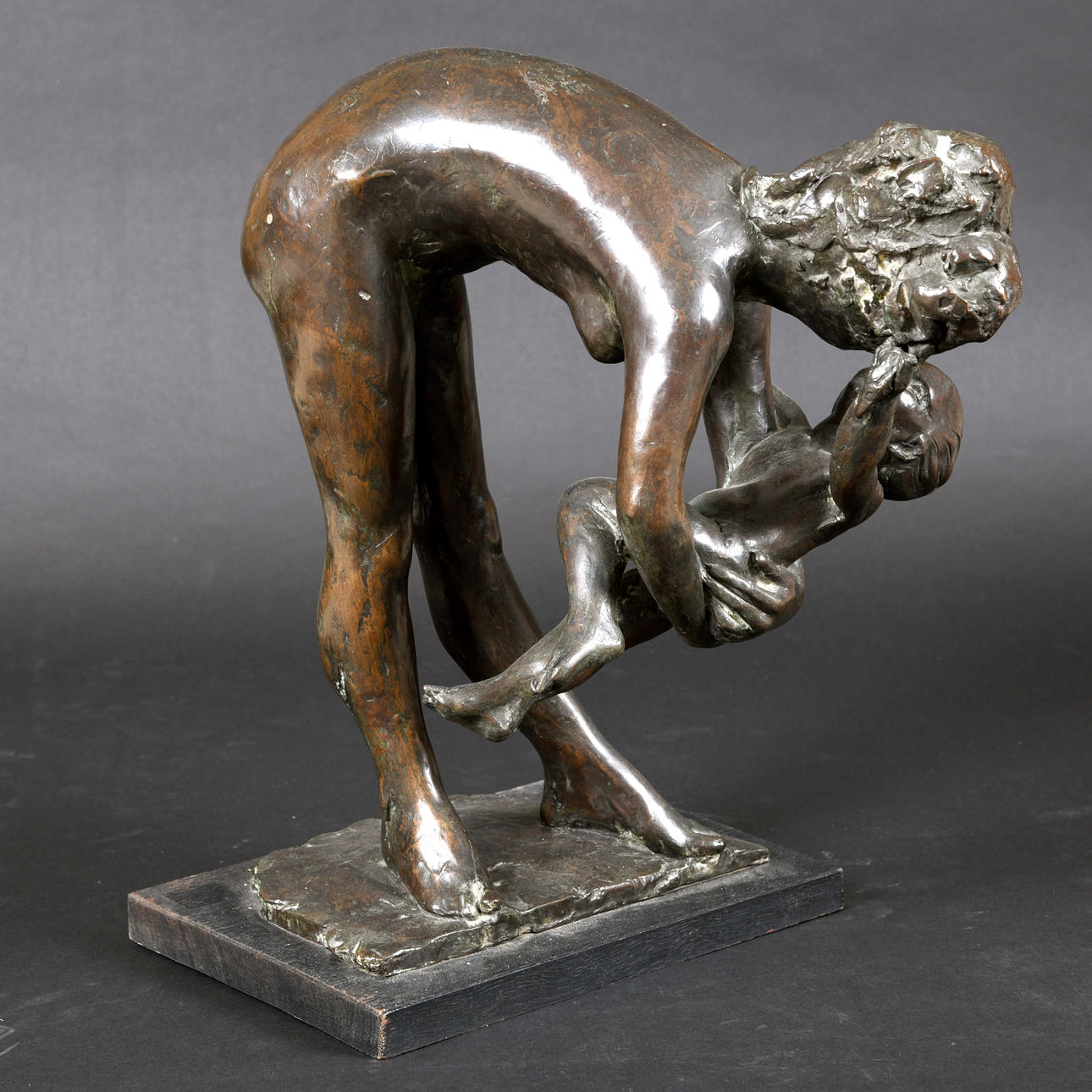 ENZO PLAZZOTTA (1912-1981). MOTHER AND CHILD.