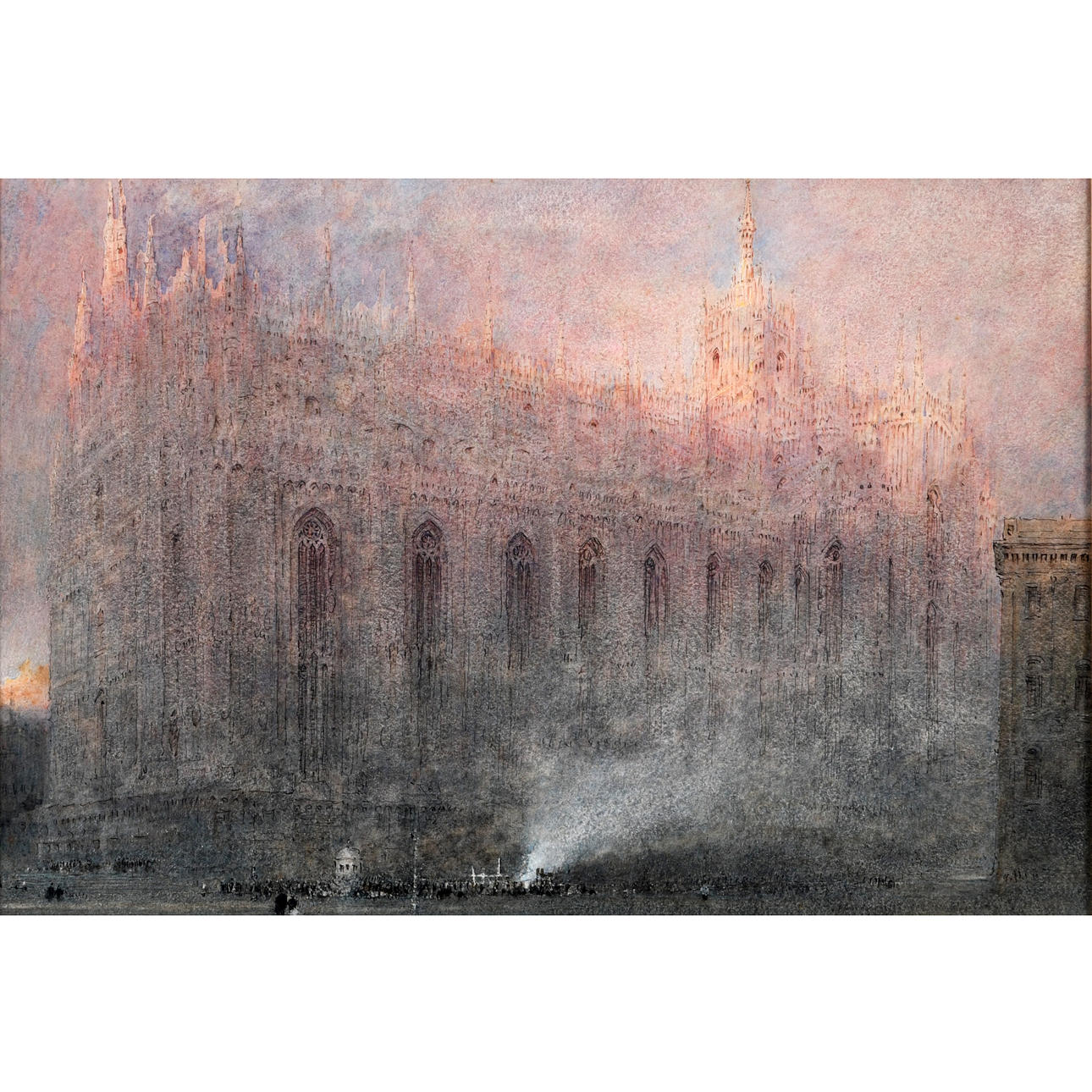 ALBERT GOODWIN, RWS (1845-1932). MILAN CATHEDRAL, 1901. Art - Drawings ...