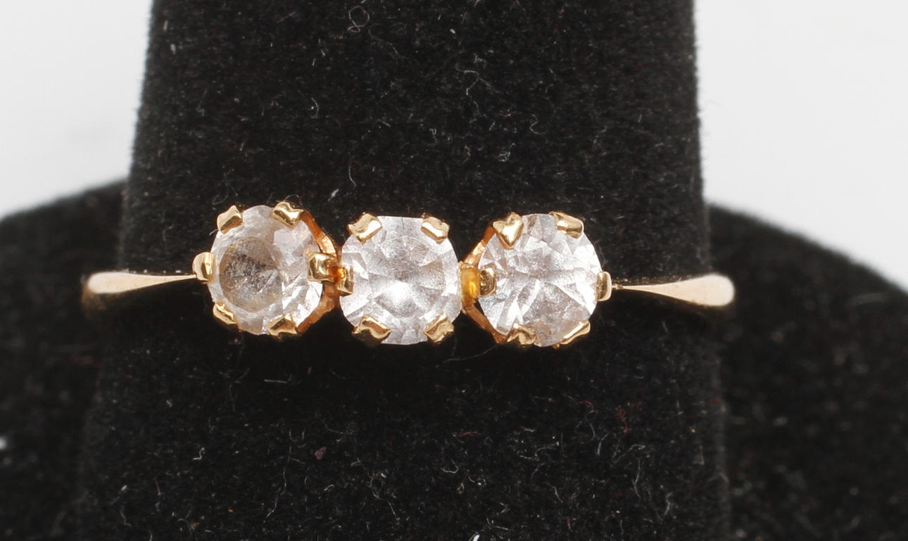 RINGAR, 2 st, 18k guld, vikt ca 3,3 gr.