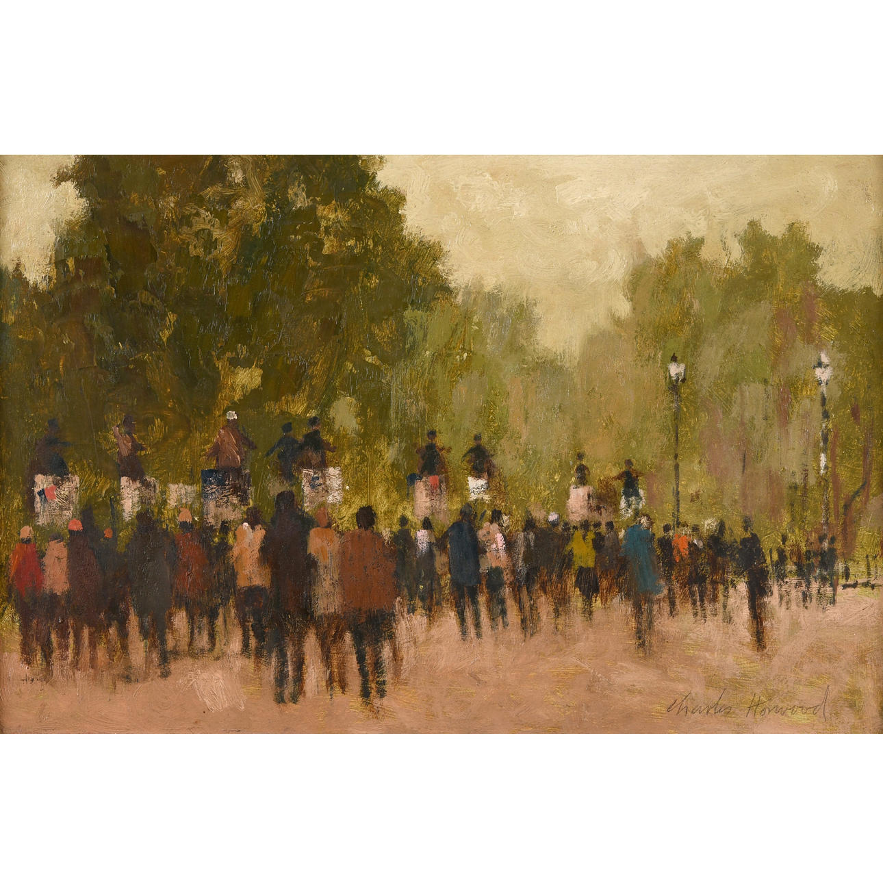 CHARLES HORWOOD (1908-1975). SPEAKERS' CORNER, HYDE PARK, LONDON.