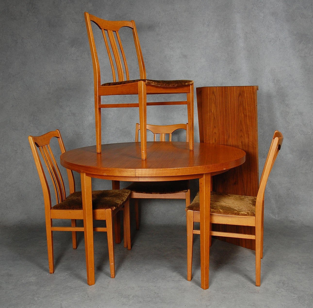 MATSALSMÖBEL, 5 delar, 1950-60-tal.