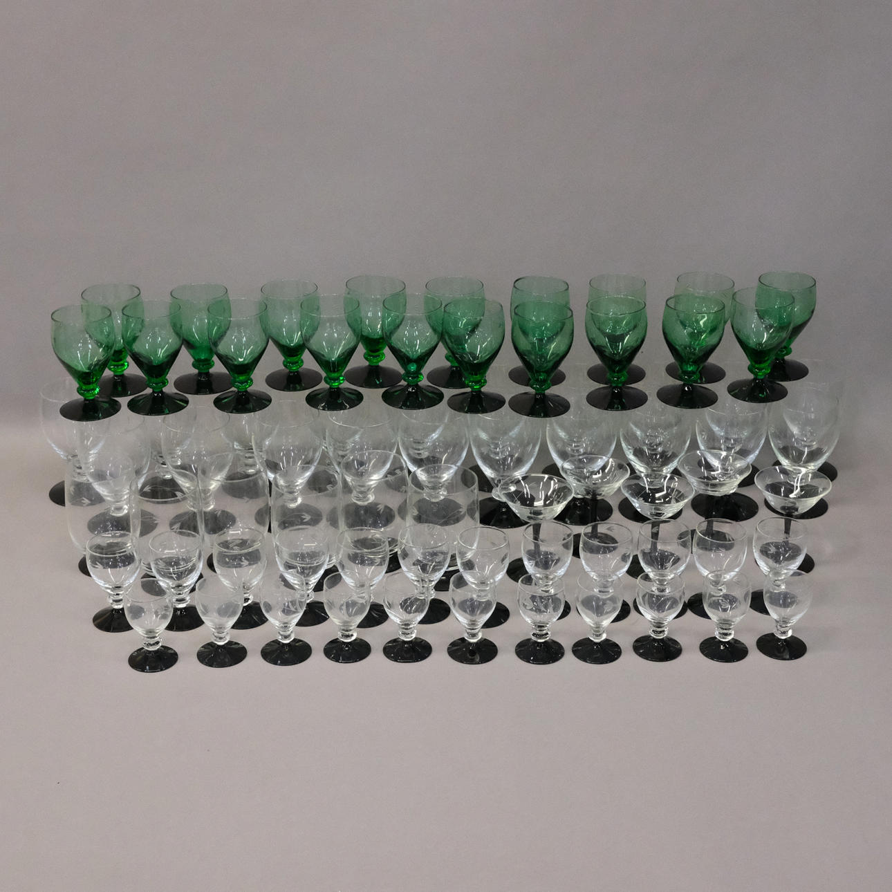 HOLMEGAARD, GLAS, RANKE, 73 STK, SORT FOD.