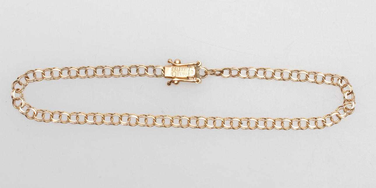 ARMBAND BISMARCK, 18k guld, vikt ca 3 gr.