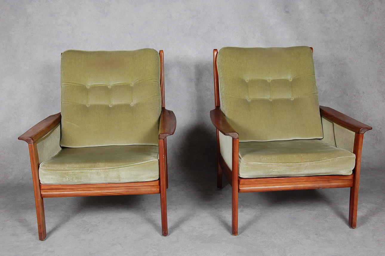 FÅTÖLJER, 1 par, 1960-70tal.