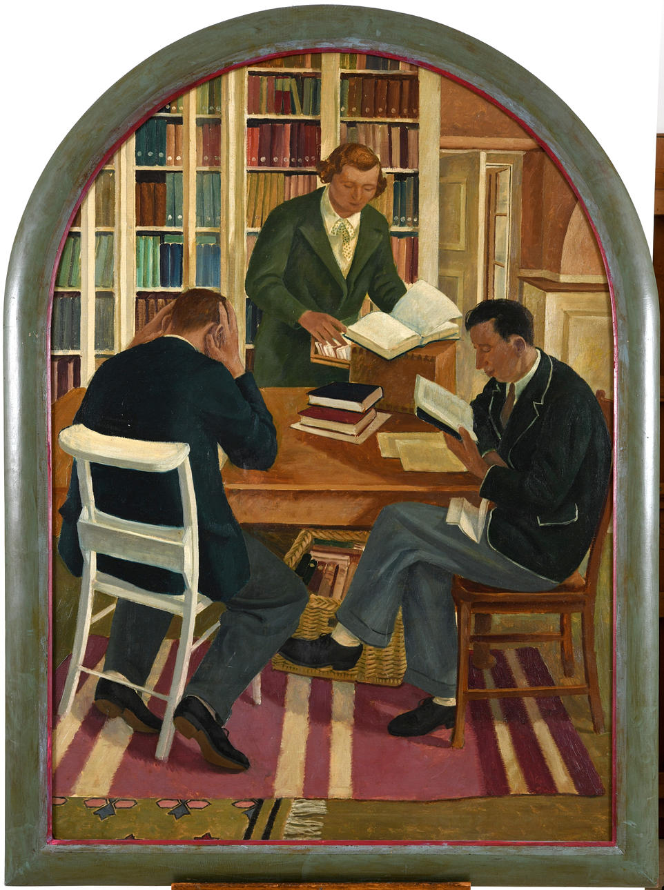 ROBERT BAKER (1909-1992). THE LIBRARY, COLEG HARLECH.