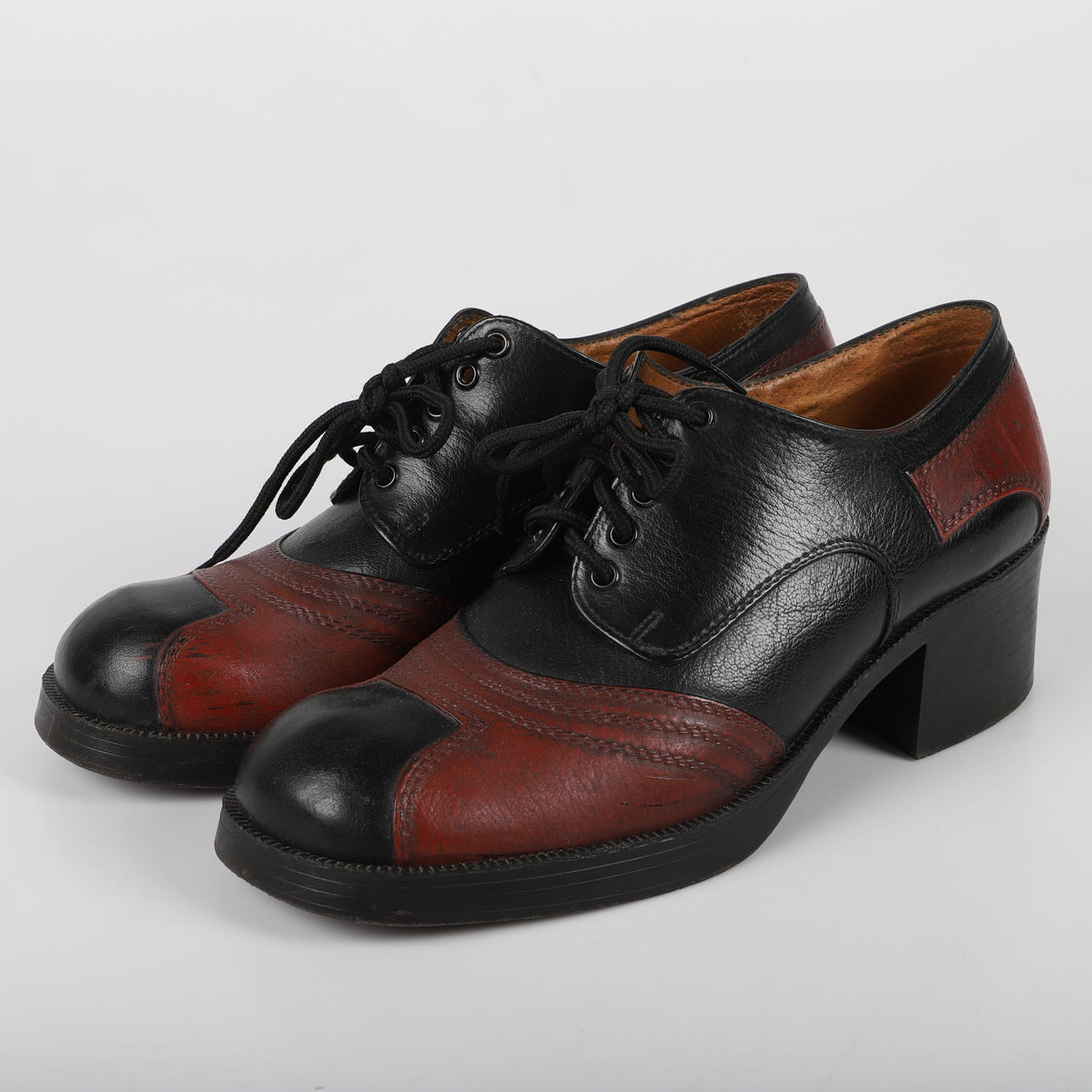 MEN'S SHOES, leather, Gallus, Austria, 1970s.