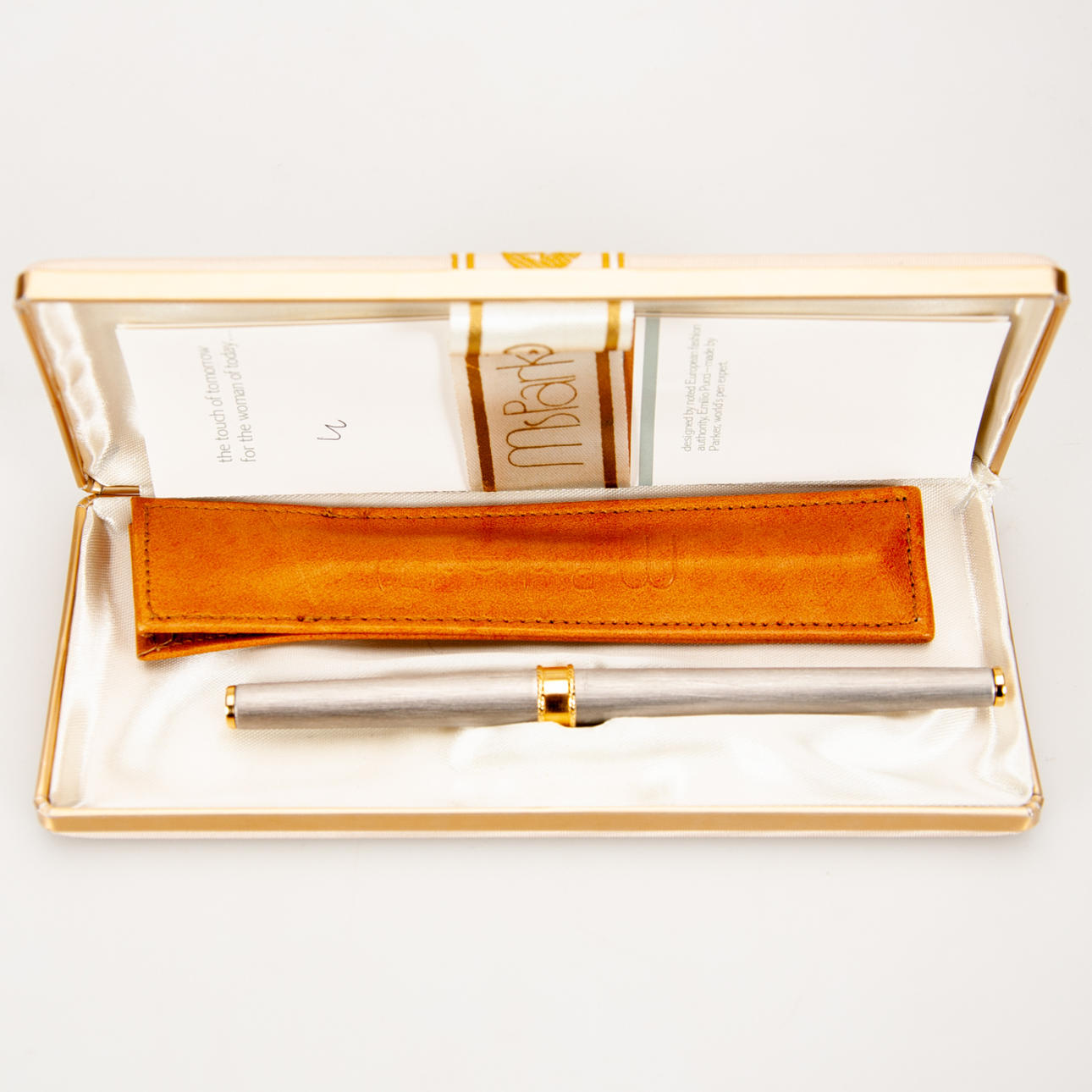 EMILIO PUCCI. Pen, Parker "Ms Parker" with original box and case.