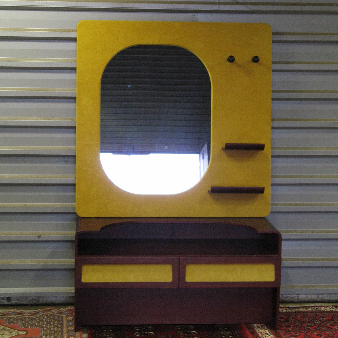 SOVRUMSMÖBEL, byrå och spegel, Wards Ateliéer - Tibro, 1960/70-tal.