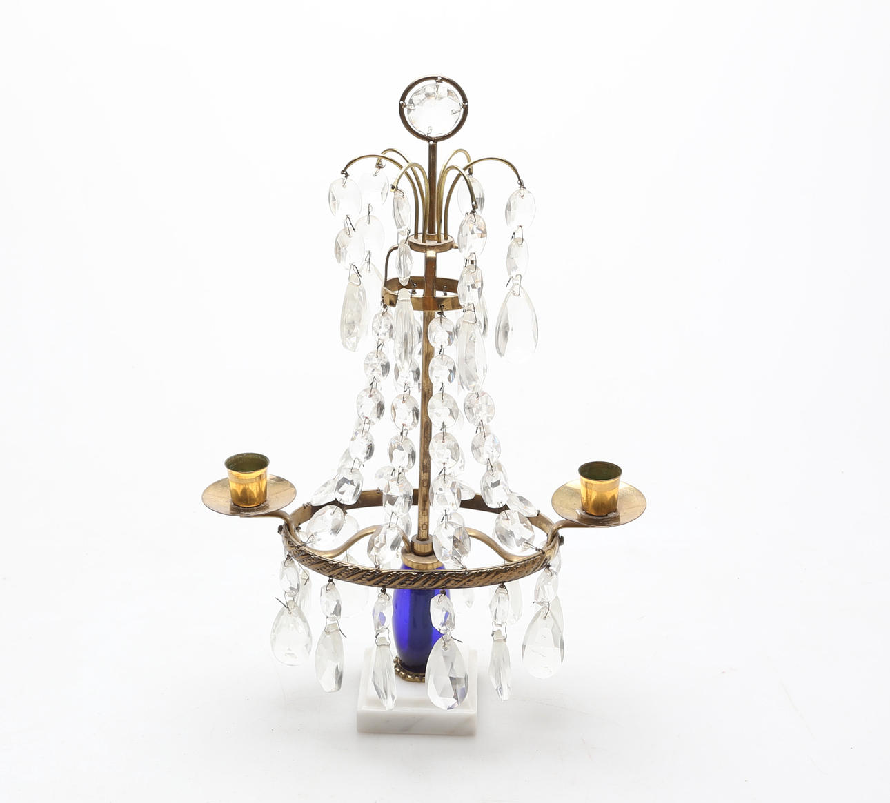 BORDSLYSTER, glas/metall/sten, 1900-tal.