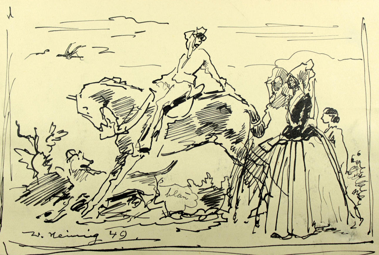 WALTER HEIMIG. ”Riddare på hästryggen och Noble Lady”.