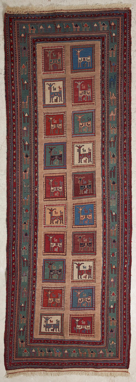 MATTA, Kelim, ull, delvis med lugg.