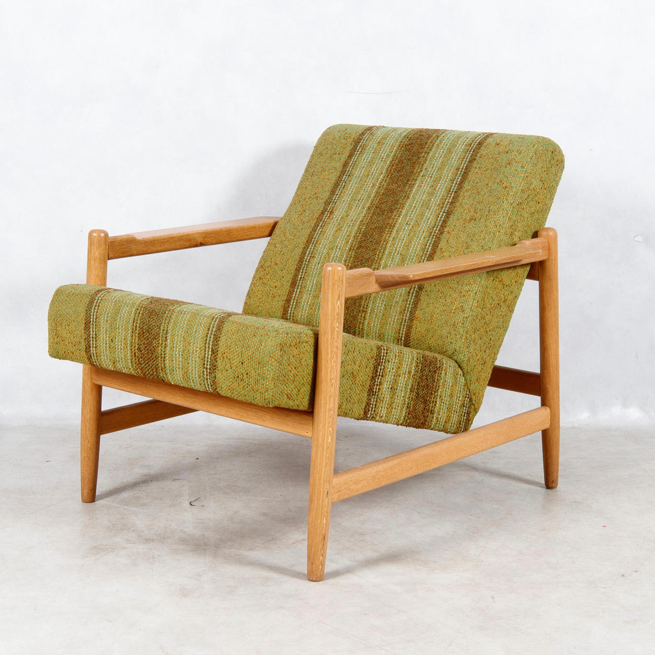 LÆNESTOL, eg, Rotex, Danmark, 1900-tallet.