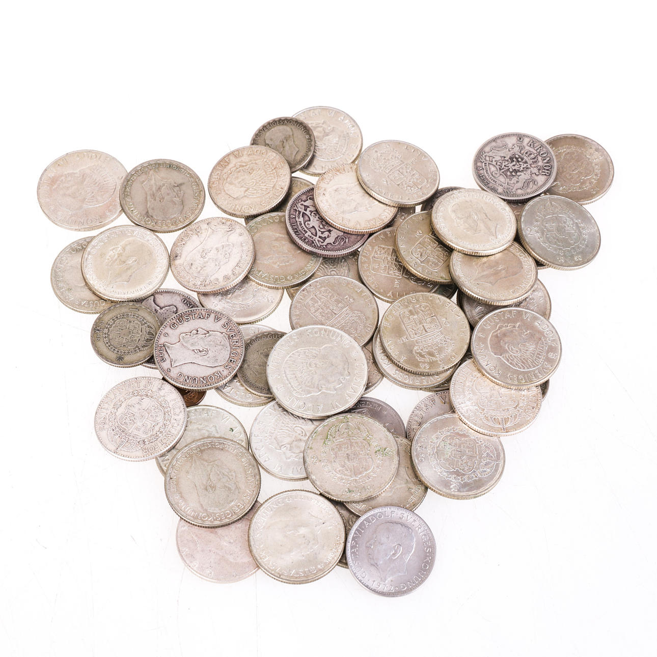 SØLVMØNT, Sverige, Sølvmønt værdi ca 7482 :-.