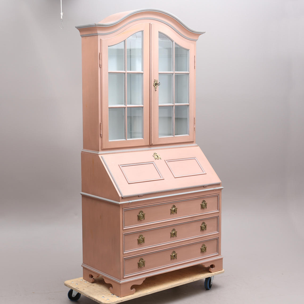 DINING ROOM CABINET with glass unit, rococo style, K. A. Roos, Helsingborg.