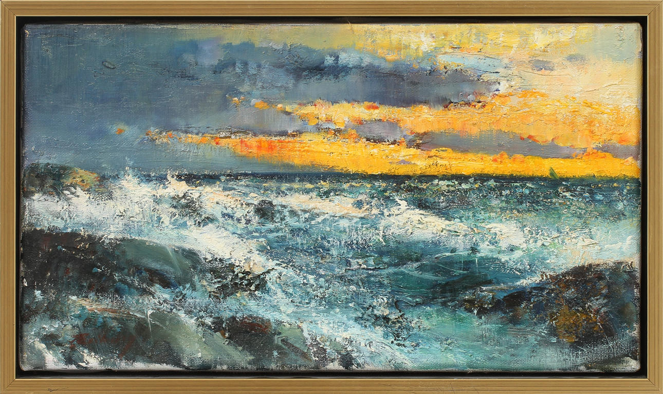 TAGE ERIKSSON. "Hönö Röd", olja på duk, sign.